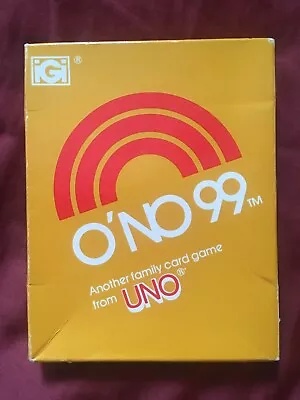 VINTAGE O'NO 99 Card Game From Uno Opened Box Sealed Cards 1980 Edition VTG • $17