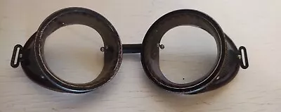 STEAMPUNK Vintage American Optical Safety Goggles Bakelite Aviation - Motorcycle • $34.95