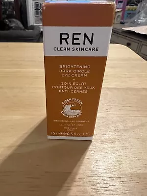 REN Clean Skincare Brightening Dark Circle Eye Cream 0.5 Fl Oz/15 Ml - VEGAN NIB • $25