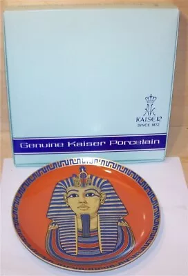 Kaiser Porcelain W. Germany Mask Of TUT-ANKH-AMUN Plate 10”  MIB • $12.99