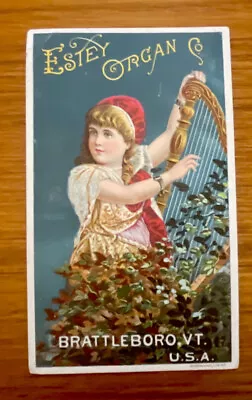 Antique Victorian Trade Card Estey Organ Co Brattleboro VT USA Advertising  • $8