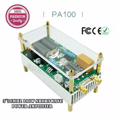 100w 3~30Mhz Shortwave HF Power Amplifier RF For QRP FT817 KX3 FT-818 Xiegu G90 • $75.88