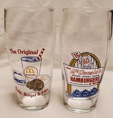 Vintage McDonalds Drinking Glasses (2) • $20