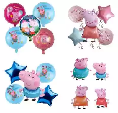 £6.87 • Buy Peppa Wutz Folienballon Peppa Pig Chocolate George Balloons Girl Birthday