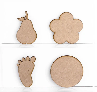 £1.45 • Buy Wooden 3mm MDF Shapes Butterfly Dragonfly Bunting Teddybear Decoration Craft
