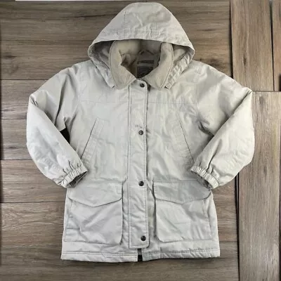 Pacific Trail Jacket Small White Women Full Zip Snap Coat Hooded Outdoor Used • $22.40