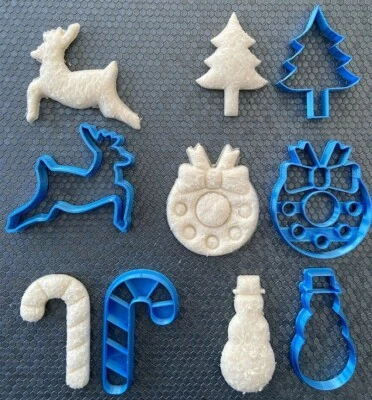 £3.49 • Buy Christmas Cookie Fondant Cutters Birthday Cake Icing UK Xmas Baking