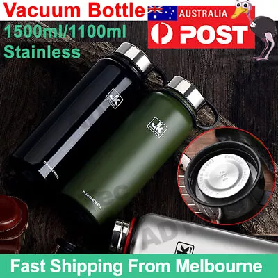 Double Wall Stainless Steel Water Bottle Vacuum Insulated Thermos Flask • $31.79