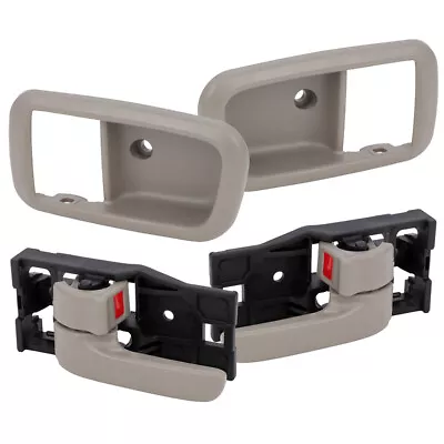 Inside Door Handle & Bezels Front Driver Passenger For Toyota Tundra 2x Gray • $13.19