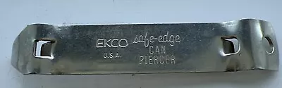 Vintage Ecko Stainless Steel Safe-Edge Can Piercer & Bottle Opener USA Made • £5.78