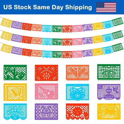 3Pack Mexican Banner Decorations Cinco De Mayo Spanish Fiesta Party Banner Set • $12.68