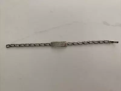 Vintage Alpha Chi Omega Sterling Silver Antique ID Bracelet • $34.99