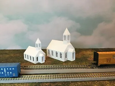   Small Town Church   Urban City Building - Z Scale 1:220 - No Assembly! Chapel • $9.83