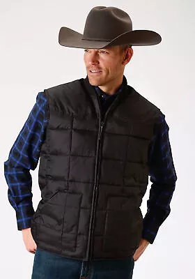 Roper Rangegear Mens Black Polyester Insulated Vest • $58.99