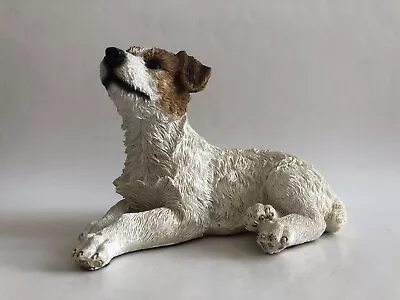 Wire Haired Jack Russell Terrier Dog Figure Figurine Ornament • £14