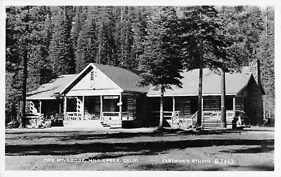 RPPC Fire Mountain Lodge Mill Creek CA Tehama County 1950s Eastman Postcard • $9.99