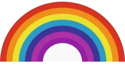 Rainbow Vinyl Sticker Window Wall Laptop Self Adhesive Decal Thankyou NHS • £1.99