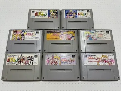 SFC Lot Of 8 Sailor Moon Series Complete Set Super Famicom Cartridge Only Japan • $245.63