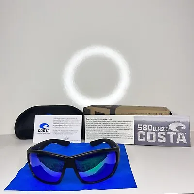 Costa Del Mar Tuna Alley Sunglasses For Men - Black/Blue 580p Polarized Lens • $59.99