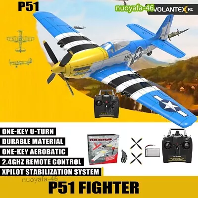 VOLANTEX P51 4CH Fighter RC Airplanes 2.4G Remote 3D 6Axis RTF Stunt Glider Toy • $93.99