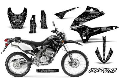 $119.95 • Buy Dirt Bike Graphics Kit Decal Sticker Wrap For Kawasaki KLX250 2008-2018 NW SLVR