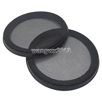 2pcs 6.5  Inch 183mm Speaker Cover Car Audio Decorative Circle Metal Mesh Grille • $11.98