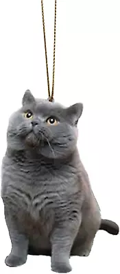 Car Simulated Cat Pendant Hanging Accessories - Swing Car Ornament (8cm) • £7.99