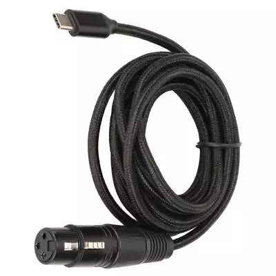 USB C To XLR Female Cable HIFI Microphone Adapter Cord Low Noise Portable • £11.66