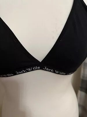 £10 • Buy Jack Wills Black Bralette Uk Size 12