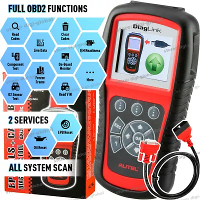 2023 Car All System Scanner Autel MaxiDiag Elite DiagLink OBD2 Diagnostic Reader • $109