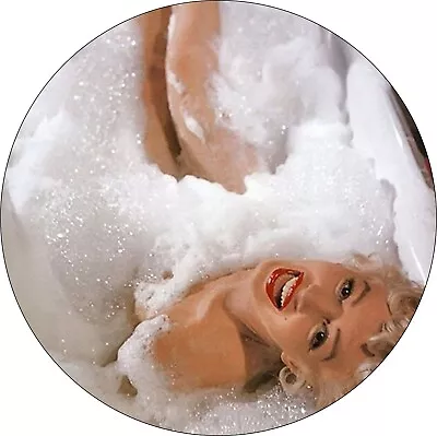 Marilyn Monroe Bathtub Christmas Holiday Ornament 3 Inches Round 2 Sided • $12.95