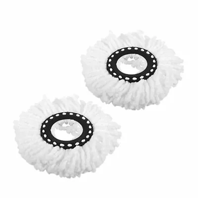 £6.49 • Buy 2pcs Replacement Mop Micro Fiber Head Refill For 360 Degree Rotating Spin Magic 