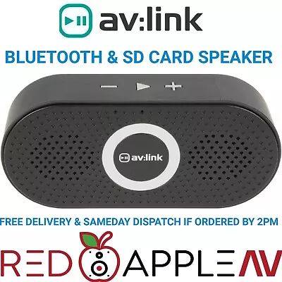 Black Portable Bluetooth Speaker TF/Micro SD Slot For Playing MP3's • £6.99