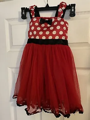 Disney Girls Minnie Mouse Tutu Dress Costume Black/Red  Girls Size 2T-3T • $12.60