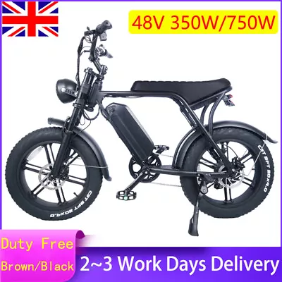 Saibake Ebike 48V 12.5Ah 15Ah E-Mountain Bike 20  350W/750W Electric Bikes Adult • £695