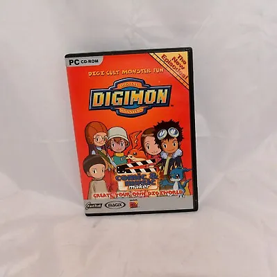 DIGITAL DIGIMON MONSTERS PC CD-ROM Comic & Music Maker 2001 • £6.49