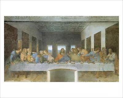 Da Vinci The Last Supper Fine Art Print Poster Gallery Wall Art WITH BORDER • £14