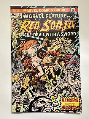 Marvel Feature #2 Red Sonja Solo App. Marvel 1976 GD • $9.95