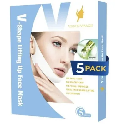 VENUS VISAGE 5 Piece V Line Lifting Mask – Invisible Face Slimming Strap • $7
