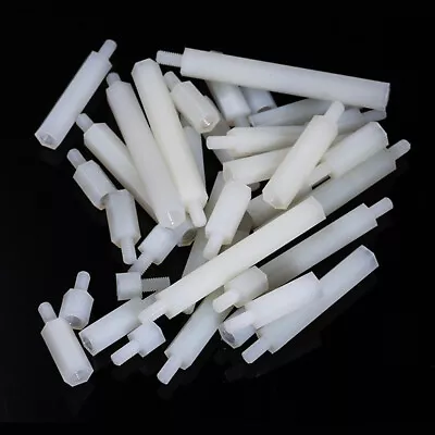 £1.44 • Buy Female X Male Threaded Rod Bar Studs Hexagon Hex Connector Nut Nylon Long Nuts