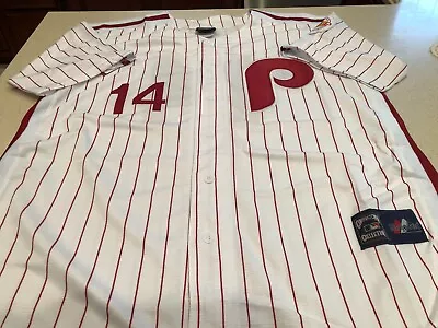 Majestic Cooperstown Collection Philadelphia Phillies Pete Rose Jersey - SZ 48 • $109.99