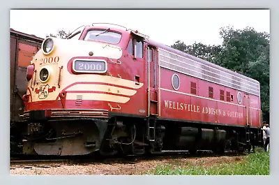 Postcard Gibsland Louisiana Train WAG F7 #2000 Railroad Track View LA 1969 • $9.95