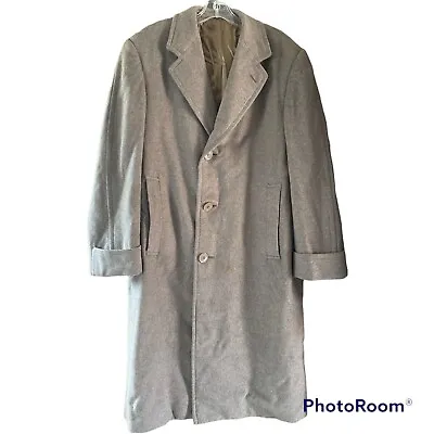 Burberry Long Sleeve Button Front Long Trench Coat  Mens Vintage • $75