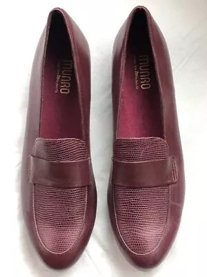 Munro Burgundy Leather Loafers  - Size 12N • $40