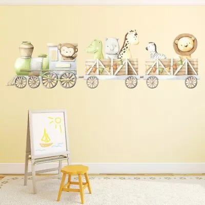 £12.98 • Buy Monkey & Friends Safari Train Childrens Nursery Wall Sticker WS-71218