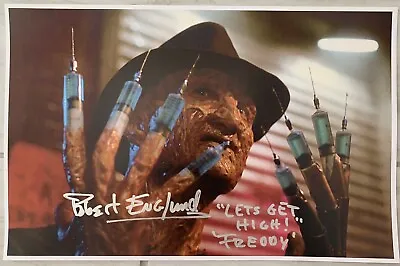 Robert Englund Signed A Nightmare On Elm Street 11x17 Needles Poster Cert HOLO • $119
