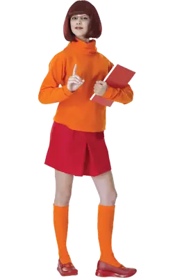 Womens Scooby Doo Velma 60s TV Novelty Fancy Dress Costume • £58.99