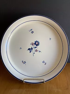 NORITAKE KELTCRAFT  BLUE CHINTZ  12 1/2  PLATTER-CHARGER/9104/WHT-BLUE Excellent • $19.99