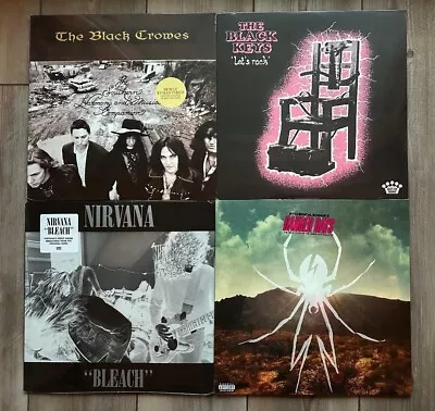 (4) MODERN ROCK Vinyl Record Album Lot 180G MY CHEMICAL ROMANCE Nirvana BLACK CR • $59.99