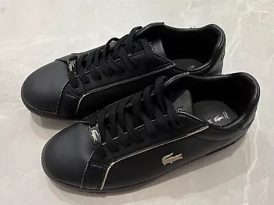 LACOSTE Black Women's Shoes Sneakers Runners Size 6 (Eur 37) • $49